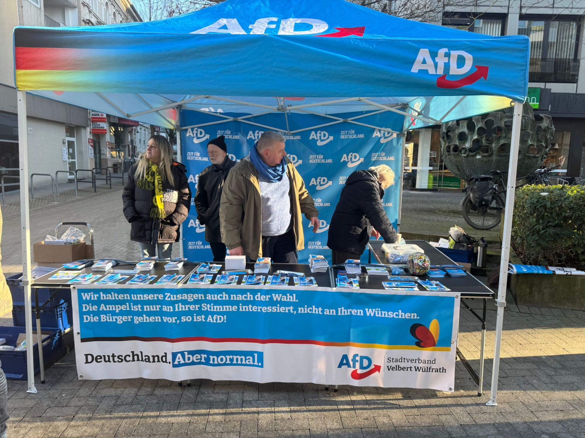 Mehr über den Artikel erfahren Unser Info-Stand in Velbert-Mitte  am 1. Februar
