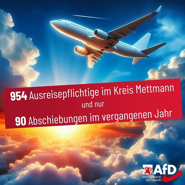 Mehr über den Artikel erfahren ++ 954 ausreisepflichtige Personen im Kreis Mettmann ++