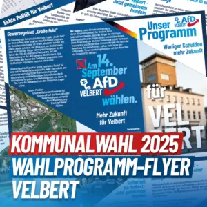 Mehr über den Artikel erfahren Velbert Kommunalwahlprogramm-Flyer