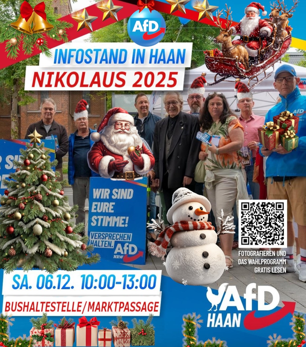 Mehr über den Artikel erfahren Nikolaus-Info-Stand in Haan