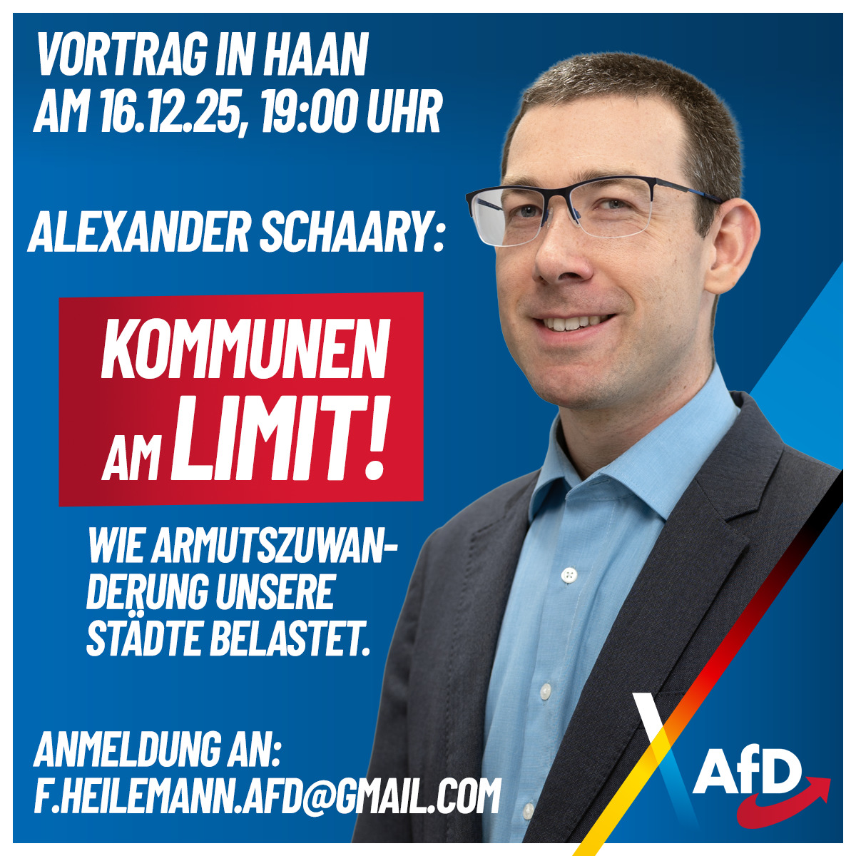 Mehr über den Artikel erfahren Haan: Vortrag mit Alexander Schaary