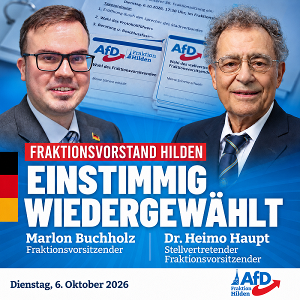 Du betrachtest gerade Vorstandswahlen der Hildener Fraktion